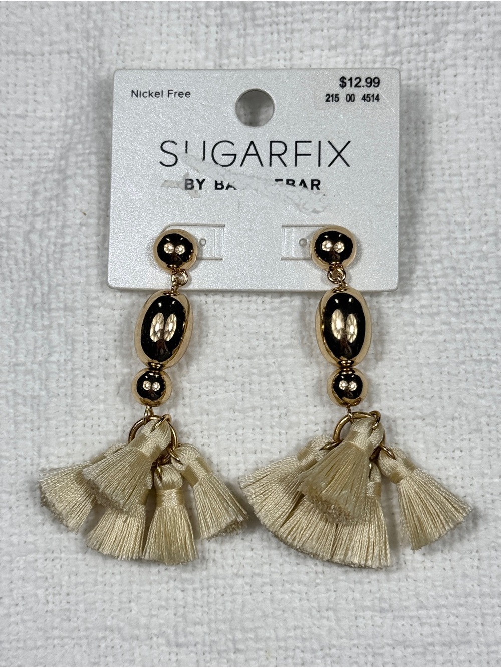 NEW Sugarfix by Baublebar Gold Stud Tassel Earrings